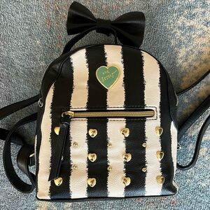 Betsy Johnson Mini Bow Backpack